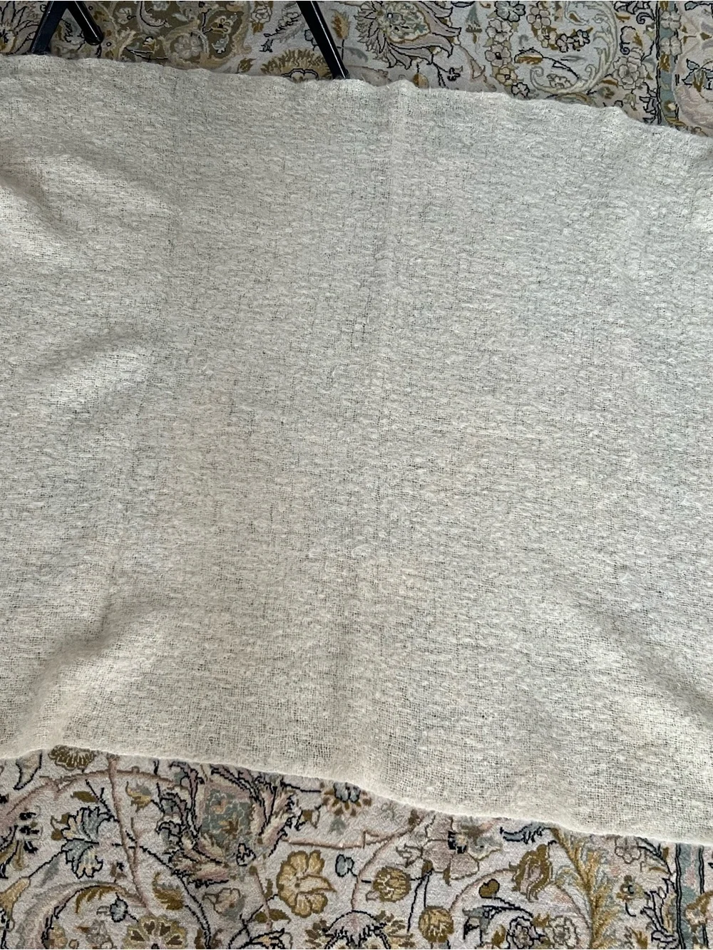 Philip Cushen Kilkenny design workshop Ireland 70% mohair beige throw blanket
